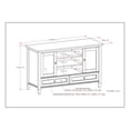 thumbnail image 5 of Gothic Grandeur Warm Shaker SOLID WOOD Wide Transitional TV Media Stand, 5 of 38