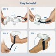 thumbnail image 5 of Funda Protectora de Silicona con Resolver VR para Oculus Quest 2 Controlador Correa de PuñOs para Oculus Quest 2 VR Accesorios (Negro), 5 of 5