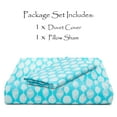 thumbnail image 4 of Chanasya Ultra Soft Abstract Print 2-Piece Bedding Duvet Cover Set Twin - Luxurious Brushed Microfiber Comforter Cover - Zipper Closure Reversible Print (1 Duvet Cover & 1 Pillowcase ) Aqua, 4 of 5