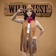 thumbnail image 3 of Chaleco vaquero ATAMET, vaquero, con flecos, para mujer, de Cowgirl Outfits, 3 of 6