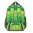 thumbnail image 3 of Green Cartoon Dinosaurs Pattern Cute School Backpack Bag with Padded Back and Adjustable Shoulder Straps 16.9 X 12.6 X 5.9 Inches, 3 of 5