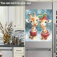 thumbnail image 6 of Christmas Giraffes Watercolor Dishwasher Magnet Refrigerator Magnetic Cover Washing Machine Magnet Sticker Kitchen Decor, 6 of 6