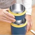 thumbnail image 6 of Stainless Steel Thermal Food Container, Vacuum Insulated Food Jar with Foldable Spoon, Food Thermos Soup Cup Leak Proof Hot Cold Food for School Office Work Outdoors, Blue, 6 of 8