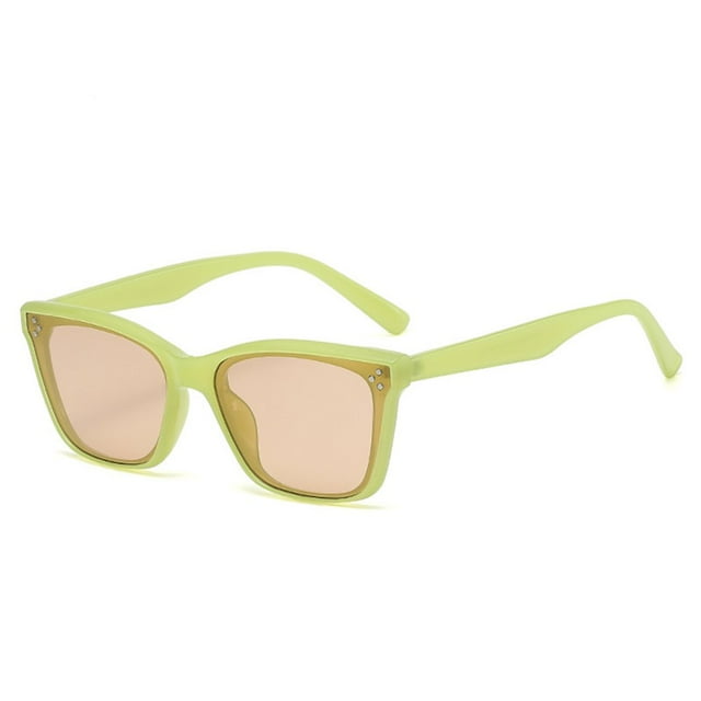 MesaSe Lunettes de Soleil pour Femmes Monture Carrée Style Simple Classique Rétro Lentille Transparente Résistantes au Soleil Ultra-Légères Protection UV Lunettes de Soleil pour Adultes pour l'Extérieur