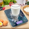 thumbnail image 7 of High Precision Digital Kitchen Scale Tempered Glass Food Scale Multifunction Scale Small Kitchen Appliances Abstract Art Flower, 7 of 7