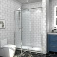 thumbnail image 2 of Flexi-B Showers 50-54" W x 71" H Glass Shower Doors Frame,6mm Clear Tempered Glass Panel,Chrome Finish, 2 of 15