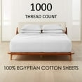 thumbnail image 2 of ABORN 800-Thread-Count, 100% Egyptian Cotton, 7 PC Split King White 18" Deep Pockets, 2 of 8
