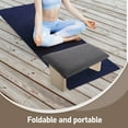 thumbnail image 3 of Hemoton Foldable Wooden Meditation Bench Kneeling Stool Prayer Kneeler Chair Bench For Yoga Meditation Room Travel Yoga Accessories, 3 of 8