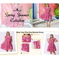 thumbnail image 2 of Agnes Orinda Women's Plus Size Boho Dress Floral Print Tiered Ruffle Flutter Sleeves Round Neck Summer Babydoll Dress 4X Red, 2 of 8