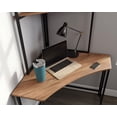 thumbnail image 4 of Escritorio Esquinero Sauder Base Metal 167cm x 120 cm con 3 Niveles Home Office Color Café, 4 of 6