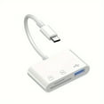 thumbnail image 1 of CNKOO Fast SD Card Reader Adapter with Type-C & USB Ports - Compatible with iOS  Android  Windows  MacBook  Cameras  and Phones - Compact  Portable  Durable Design for Quick Data Transfer, 1 of 6