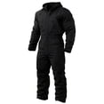 thumbnail image 4 of Black Hooded Work Jumpsuit, Long Sleeve Full Coverall For Cold Weather Outdoor Activities, 4 of 5