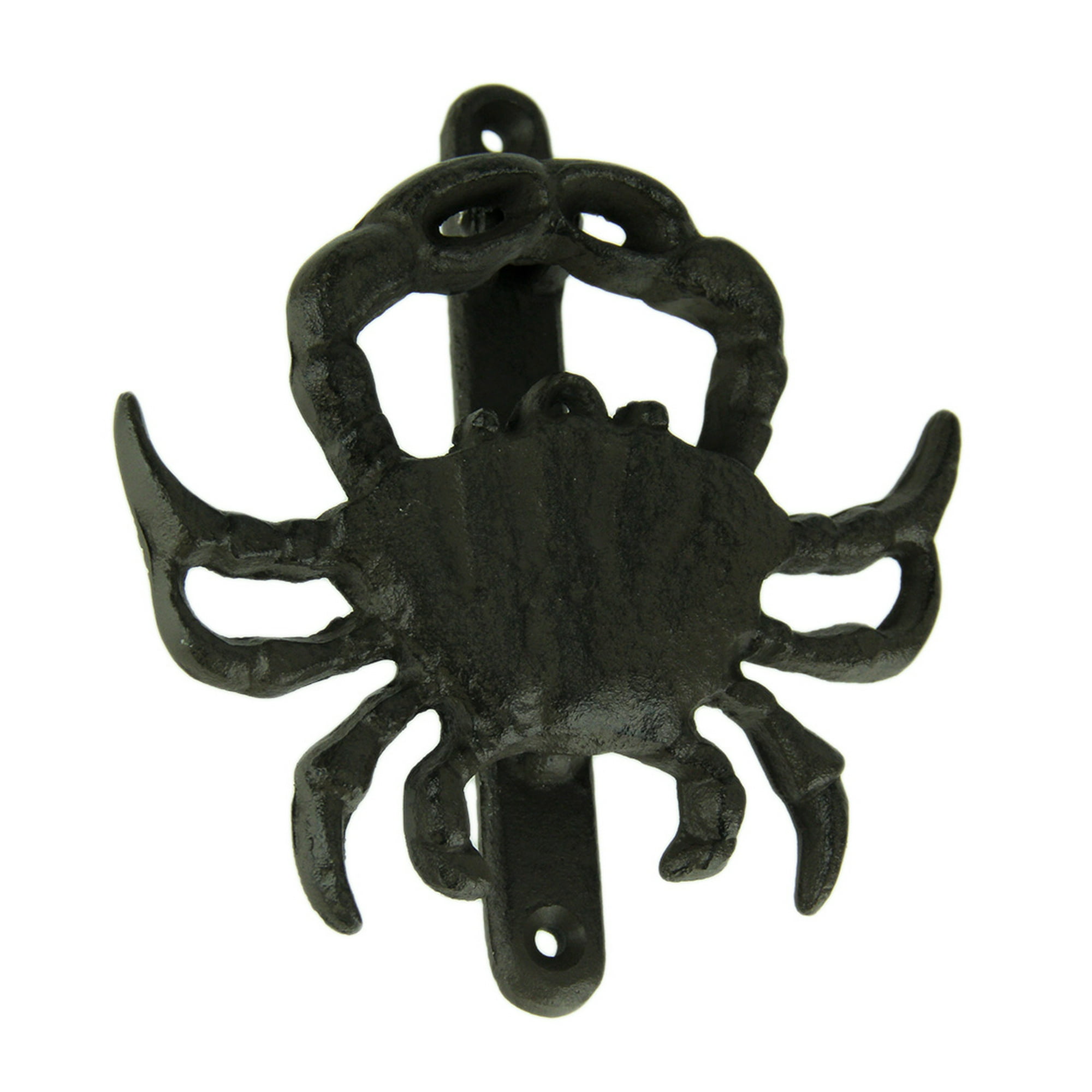 Rustic Brown Cast Iron Coastal Crab Door Knocker Walmart Canada