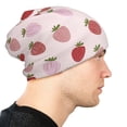 thumbnail image 6 of DouZhe Beanie Hats for Men and Women, Red Pink Strawberry Fruit Patterns Adult Unisex Knit Hat Winter Warm Skull Cap, 6 of 7