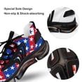 thumbnail image 7 of American Flag Blue Red White Walking Shoes for Men Woman Lightweight Tennis Fashion Elastic Sports Shoes Cushion Basketball Shoes, 7 of 7