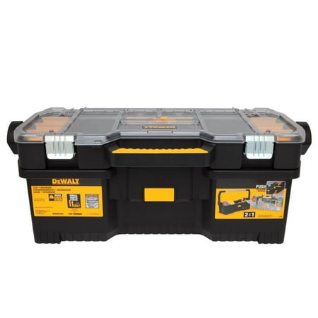 UPC: 0076174792294 | DeWalt 24  Resin Tote with Removable Organizer 12  W x 9  H Black