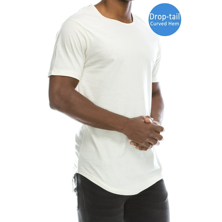 JC DISTRO Men's Hipster Cotton Longline Drop-Cut Scallop