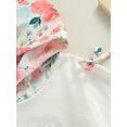 thumbnail image 6 of Seyurigaoka 2Pcs Baby Girls Casual Love  Flower Print Flare Sleeve Hooded Sweatshirt + Pants, 6 of 9