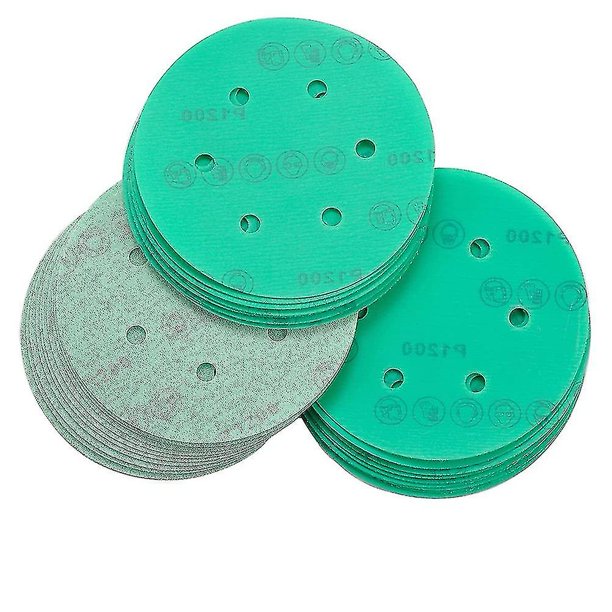 25 discos, papel de lija de grano 1200, compatible con cualquier rectificado orbital