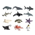 thumbnail image 1 of 12 Uds. Modelo De Animales Estatuas En Miniatura Mini Figuritas Modelos Para Dormitorio Orca SM SunniMix Figuras de simulación, 1 of 8