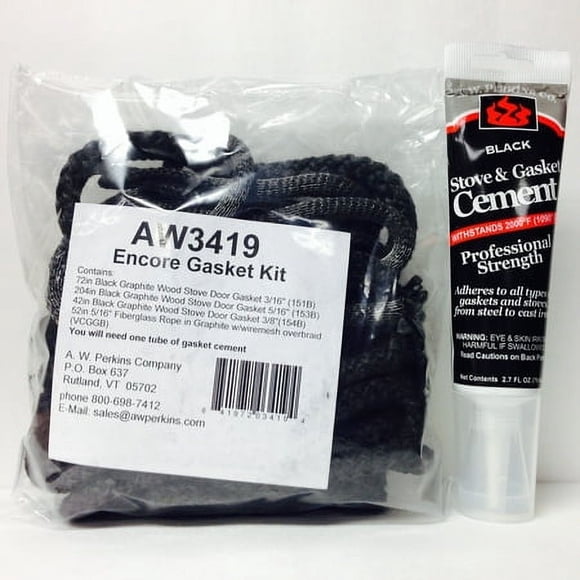 Aw 3419 Vermont Castings Encore Catalytic Stove Gasket Kit Complete W/Glue Vc000-3419