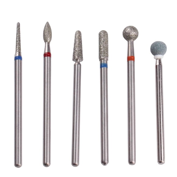 Set de 6 Puntas para Taladro de Cutículas Ruso MZCMSL para Lima de Uñas