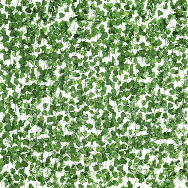 Guirnalda de hiedra artificial CEWOR, paquete de 60 unidades, 120 m, para decoración de habitaciones