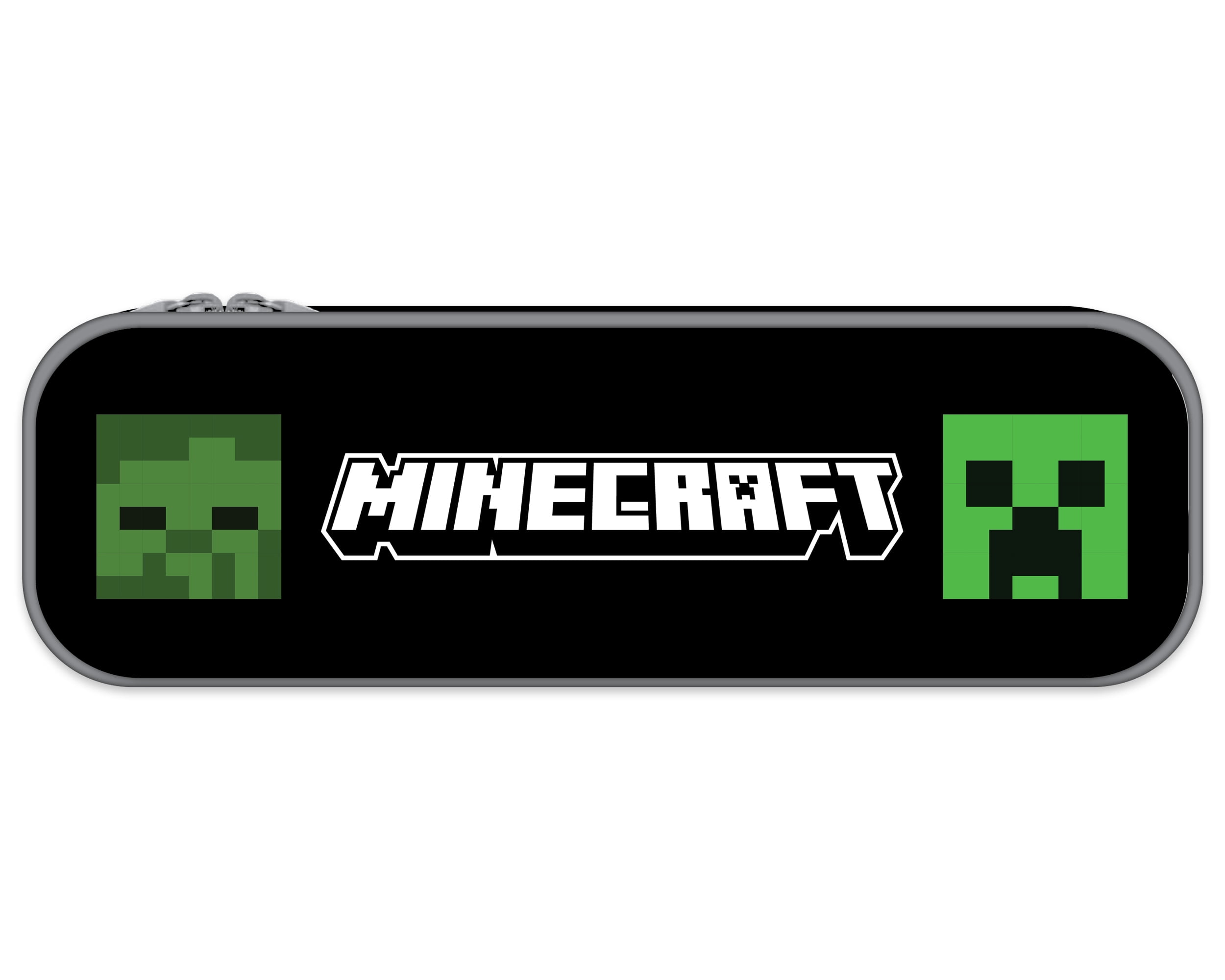 Minecraft Embossed Multi-color Silicone Pencil Case, 8in W x 2.76in H, Soft Case style