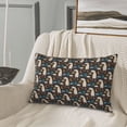 thumbnail image 5 of Pofeuu Cute Alpaca Print Polyester Microfiber Plush Pillowcases, Super Soft and Cozy Pillow Case Covers with Envelop Closure（Pillow core not included）-16"x24", 5 of 6