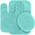 thumbnail image 2 of 7pc Non Slip Mat Rug for bathroom Hunter green Color #6 Ultra Soft Chenille 1 Mat 1 Contour Mat  1 Lid Cover  4pc Ceramic Accessories, 2 of 3