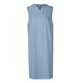 thumbnail image 2 of Women's Slim Cropped Hoodie Drawstring Athleisure Sleeveless Casual Dress Comfortable Stylish Solid Color Summer Outfit 2025 Vacation Dress Stylish Beach Sundress, 2 of 8