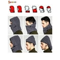 thumbnail image 6 of Spencer Women Men Windproof Warm Fleece Hat & Scarf Balaclava Hood Ski Full Face Mask Neck Warmer Cold Weather Headwear for Snowboard Winter Sports "Navy", 6 of 7