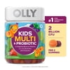 OLLY Kids Multivitamin + Probiotic Gummy, Daily Digestive Supplement for Kids, Zinc, 100 Count
