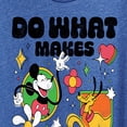 thumbnail image 3 of Disney - Do What Makes You Happy Women's Short Sleeve Graphic T-Shirt, 3 of 5