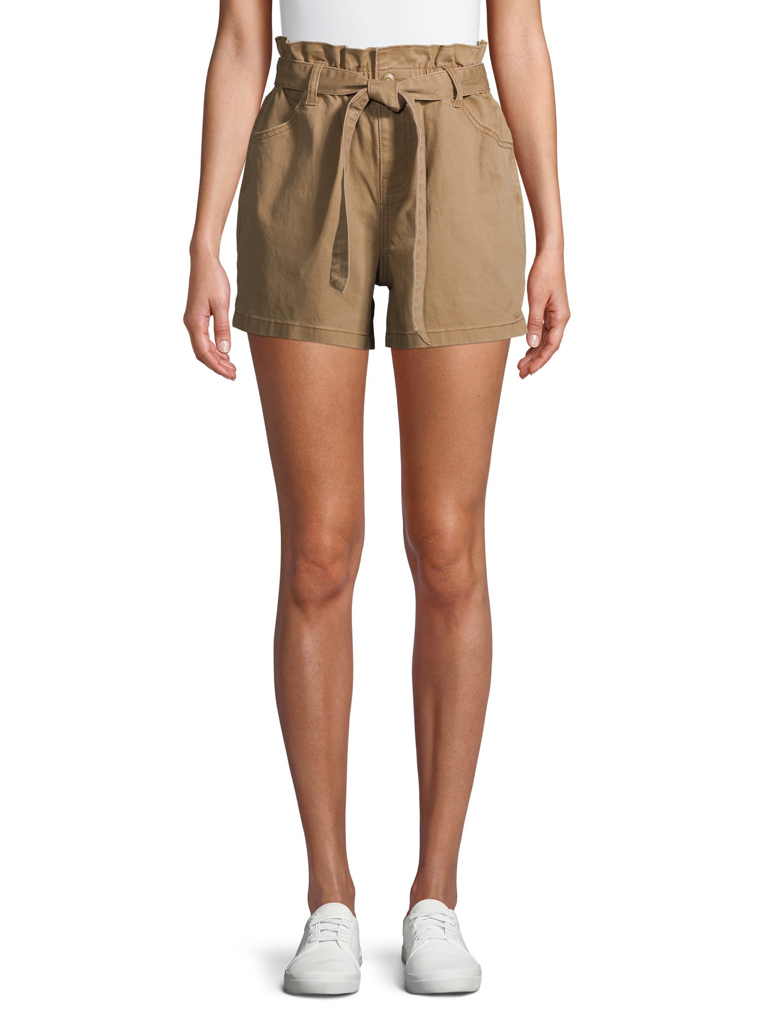Time and True Women's Tie Waist Shorts - Walmart.com