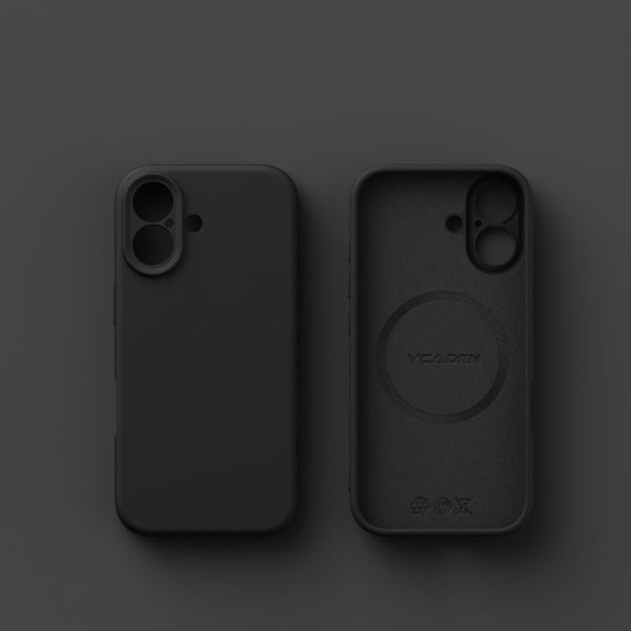 Slim Fit Designed for iPhone 17 Case, Luxury Ultra Thin and Slim Drop Protection Secure Grip Coated Non Slip Matte Surface Hard PC Compatible with Magsafe for iPhone 17, Black