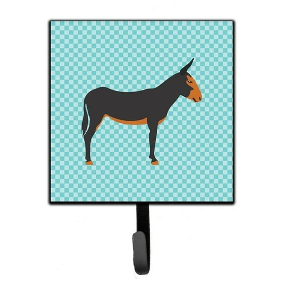 Carolines Treasures BB8029SH4 Catalan Donkey Blue Check Leash or Key Holder, 7Hx4.25W, multicolor