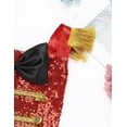 thumbnail image 4 of iiniim Baby Sequined Ringmaster Circus Show Girls Boys One Piece Romper Hi-Lo Tailcoat Halloween Party Size 6M-5 Black&Red 4-5, 4 of 7