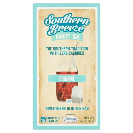 (2 Boxes) Southern Breeze Sweet Tea Original Tea Bags, 16 ct, 4