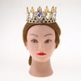 thumbnail image 2 of Diadema nupcial de de del cristal del diamante artificial Joyas para el cabello - Rojo, se describe Soledad  coronas de tiaras mujeres, 2 of 10