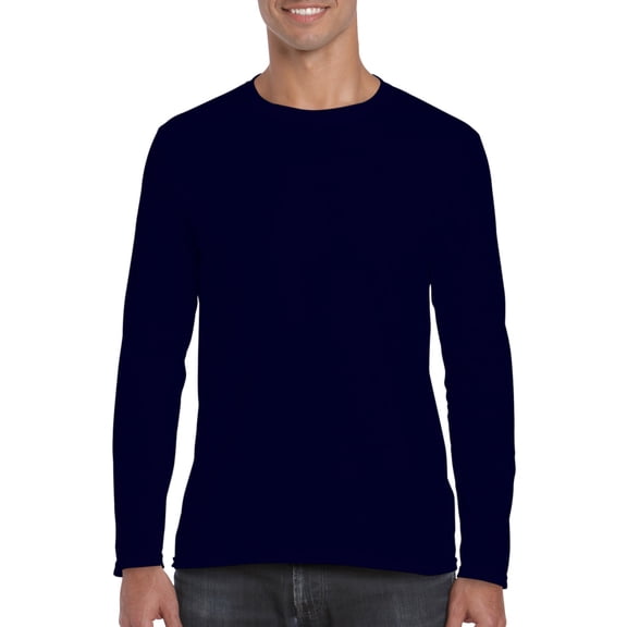 Gildan Soft Style L/S T Navy
