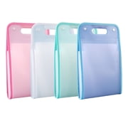 Clearance School Supplies under $5,A Portable Bag With 13 Compartments Made Of Thickened Translucent PP Material For Storing Student Test Papers And Data Files.