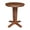 Distressed Oak, variant on 30" Solid Wood Round Top Counter Height Pedestal Dining Table in Hickory/Coal
