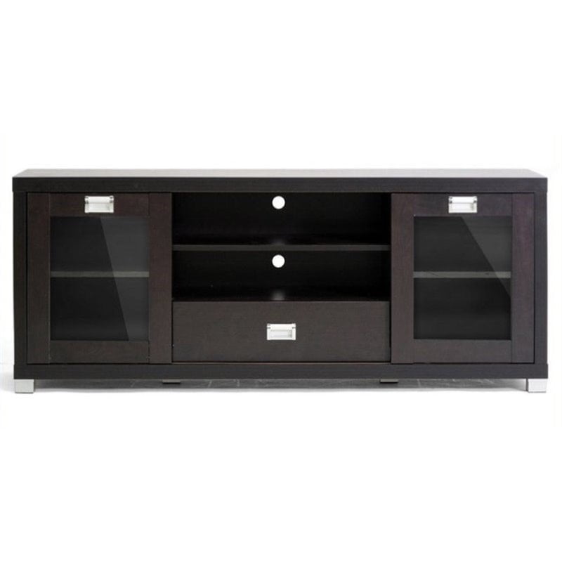 Bowery Hill 70" TV Stand in Dark Brown 