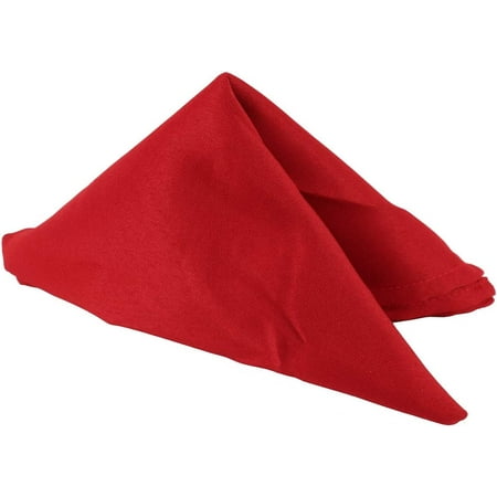 

Trimming Shop 20x20In Dinner Table Napkins Cotton Polyester Claret Cloth Napkins 1pcs