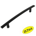 thumbnail image 1 of 25 Pack - Cosmas 2363-160FB Flat Black Subtle Arch Cabinet Hardware Handle Pull - 6-5/16" Inch (160mm) Hole Centers, 1 of 1