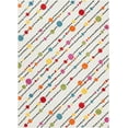 thumbnail image 2 of Well Woven StarBright Dandy Dots And Stripes Modern Geometric Kids Rug White 7'10" x 10'6" Area Rug, 2 of 8