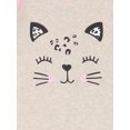 thumbnail image 3 of Wonder Nation Toddler Girls' Cheetah Cotton Sleep Set, 2 Piece, 3 of 3