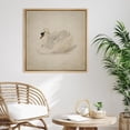 thumbnail image 2 of HFDF Canvas Prt Wall Art Elegant Swan Sketch Mimalist Waterfowl Drawg Nature Wilderness Illustrations Rustic Zen Colorful for Livg Room, Bedroom, Office - Natural 16x12inch Framed, 2 of 6
