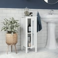 thumbnail image 3 of RiverRidge Prescott 1-Door Slim Bathroom Storage Cabinet and Organizer Shelf - White, 3 of 11